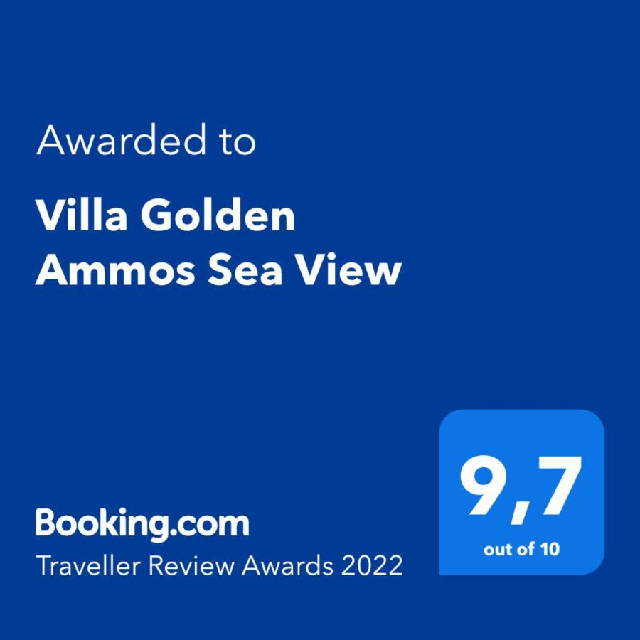 Villa Golden Ammos Sea View Καλαμάκι Εξωτερικό φωτογραφία